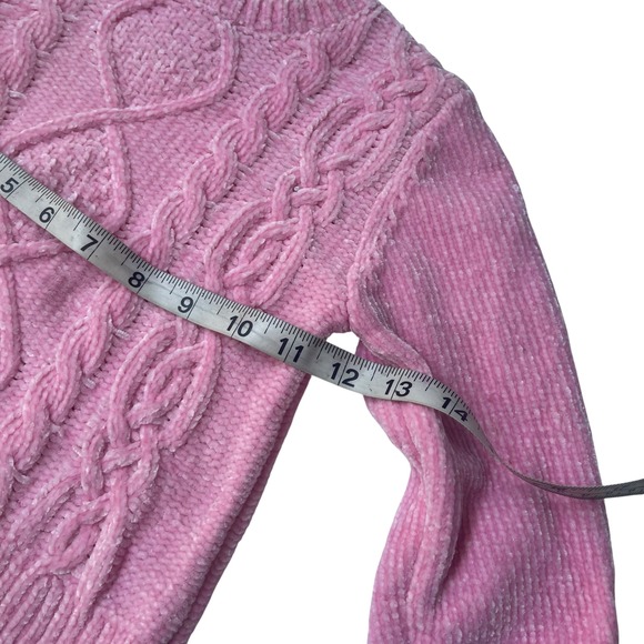 Tommy Bahama Kids Pink Cable Knit Sweater Size 5/6 NWT - Picture 7 of 8